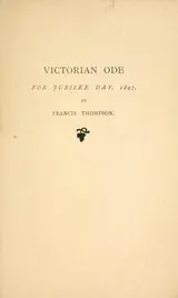 Cover of Victorian ode for Jubilee day, 1897
