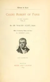 Cover of Count Robert of Paris