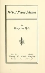 Cover of What peace means