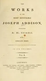 Cover of The works of the Right Honourable Joseph Addison
