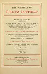 Cover of The writings of Thomas Jefferson