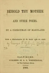 Cover of Behold thy mother