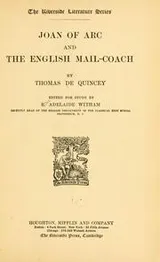 Cover of Joan of Arc and The English mail-coach