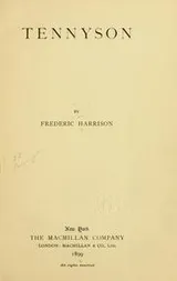 Cover of Tennyson