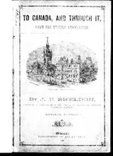 Cover of To Canada, and through it, with the British Association