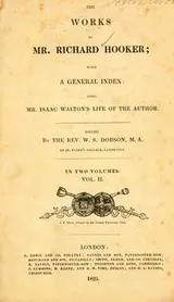 Cover of The works of Mr. Richard Hooker