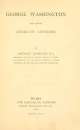 Cover of George Washington and other American addresses