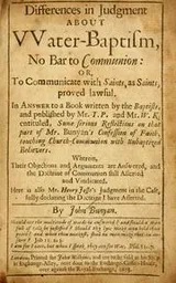 Cover of Differences in judgment about water-baptism, no bar to communion