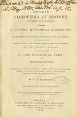 Cover of A popular cyclopedia of history