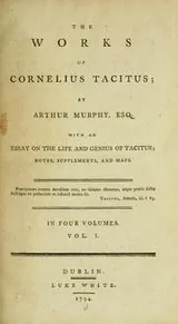Cover of The works of Cornelius Tacitus