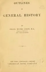 Cover of Outlines of general history