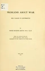 Cover of Problems about war for classes in arithmetic