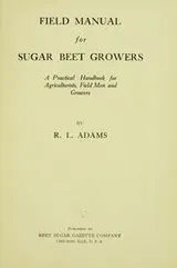 Cover of Field manual for sugar beet growers
