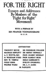 Cover of For the Right: Essays and Addresses