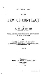 Cover of A Treatise on the Law of Contracts