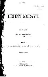 Cover of Dějiny Moravy