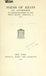 Cover of Poems of Keats