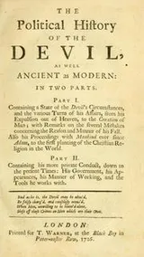 Cover of The political history of the devil, as well ancient as modern