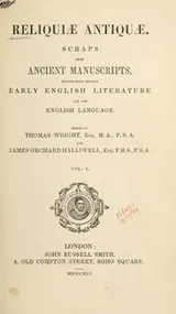 Cover of Reliquiae antiquae