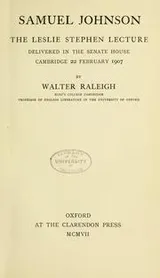 Cover of Samuel Johnson