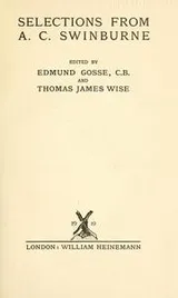 Cover of Selections from A. C. Swinburne