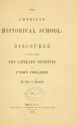 Cover of The American historical school