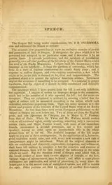 Cover of Speech of Joseph R. Ingersoll, on the Oregon bill: delivered in the House of representatives of the United States, April 16, 1846