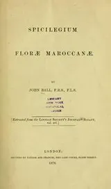 Cover of Spicilegium florae Maroccanae
