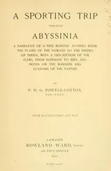 Cover of A sporting trip through Abyssinia