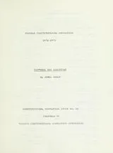 Cover of Suffrage and elections