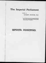 Cover of Imperial federation