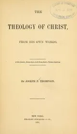 Cover of The theology of Christ