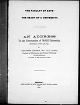 Cover of The faculty of arts, the heart of a university