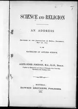 Cover of Science and religion