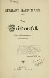 Cover of Das Friedensfest