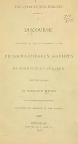 Cover of The Goths in New-England