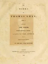 Cover of The works of Thomas Gray