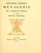 Cover of Mother Goose's menagerie