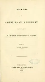 Cover of Letter to a gentleman in Germany