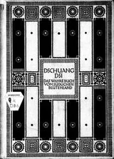 Cover of Dschuang Dsi. Das Wahre Buch Vom Südlichen Blütenland, Nan Hua Dschen Ging
