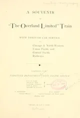 Cover of A souvenir of "the Overland limited train" ..