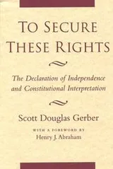 Cover of To Secure These Rights