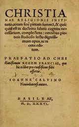 Cover of Institutio Christianae religionis