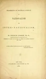 Cover of Fragments of political science on nationalism and inter-nationalism