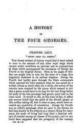 Cover of A history of the four Georges
