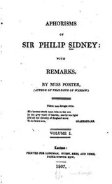 Cover of Aphorisms of Sir Philip Sidney