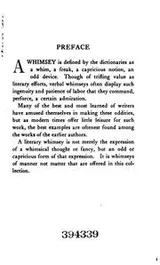 Cover of A whimsey anthology