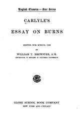 Cover of Carlyle's essay on Burns