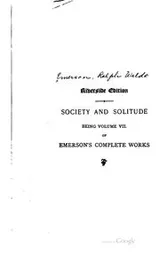 Cover of Emerson's complete works