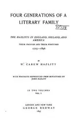 Cover of Four generations of a literary family